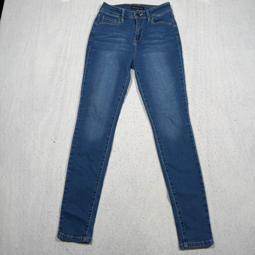 YMI Jeans USA Womens Size 3/26 Skinny Jeans Medium Wash High Rise Stretch Denim